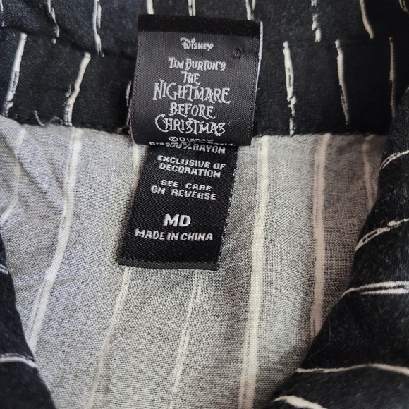 Disney Womens Size Medium The Nightmare Before Christmas Pinstripe Dress - Picture 6 of 9